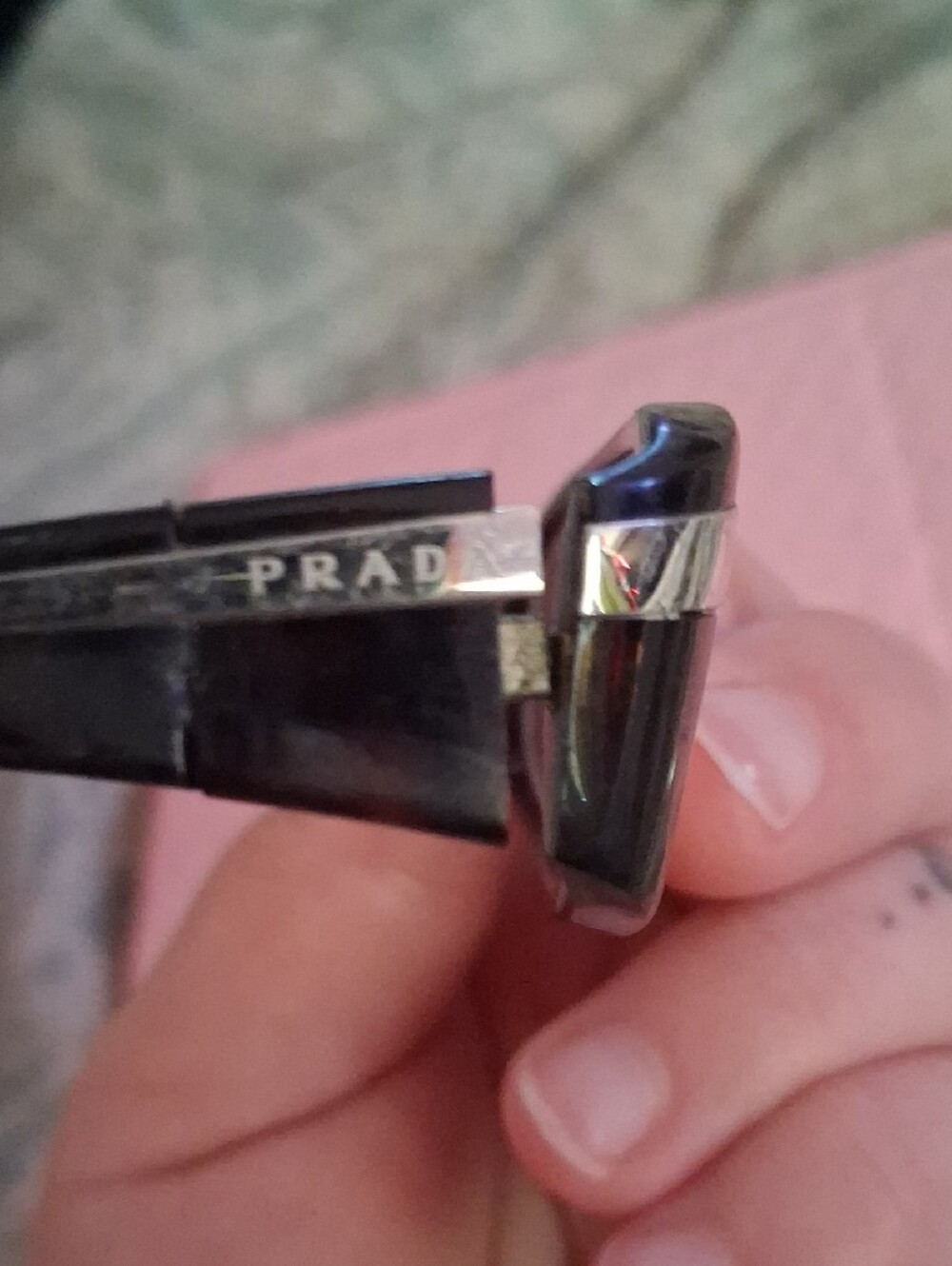 Prada Classic Rectangular Reading Glasses in Tortoiseshell - Picture 6 of 6